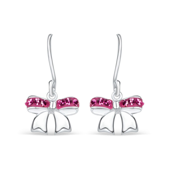 Øreringe m/Sløjfer & Funklende Sten