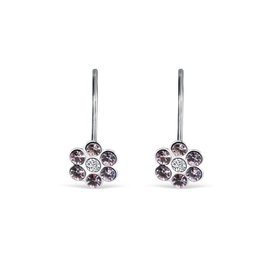 Øreringe m/Blomster af Violette Swarovski®Sten