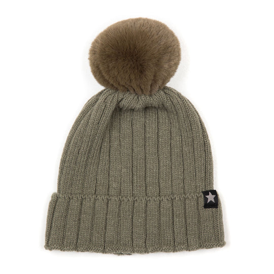 Huttelihut Hue Uld Grøn