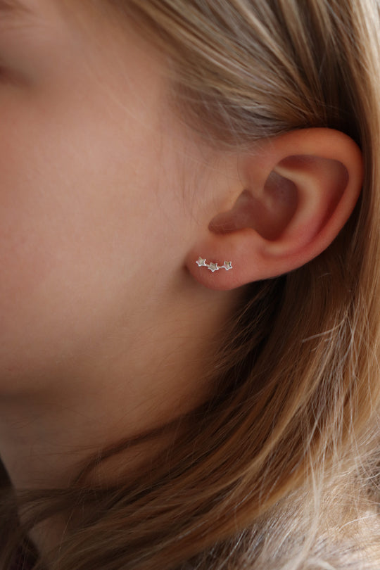 Stjerne Ørestikker i Sølv