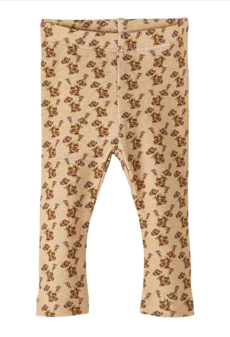Lil Atelier Gaya Slim Leggins baby - Warm Sand
