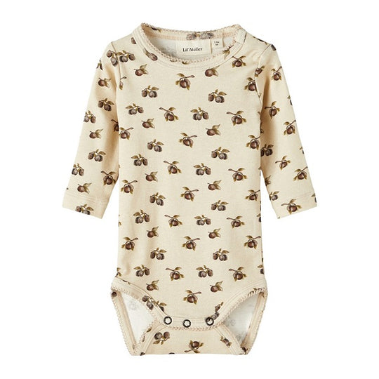 Lil Atelier Gaya Slim LS Body - Fog