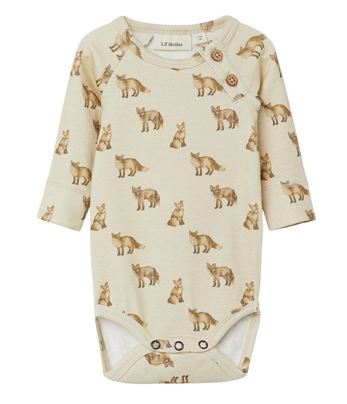 Lil Atelier Geo Slim LS Body - Fog