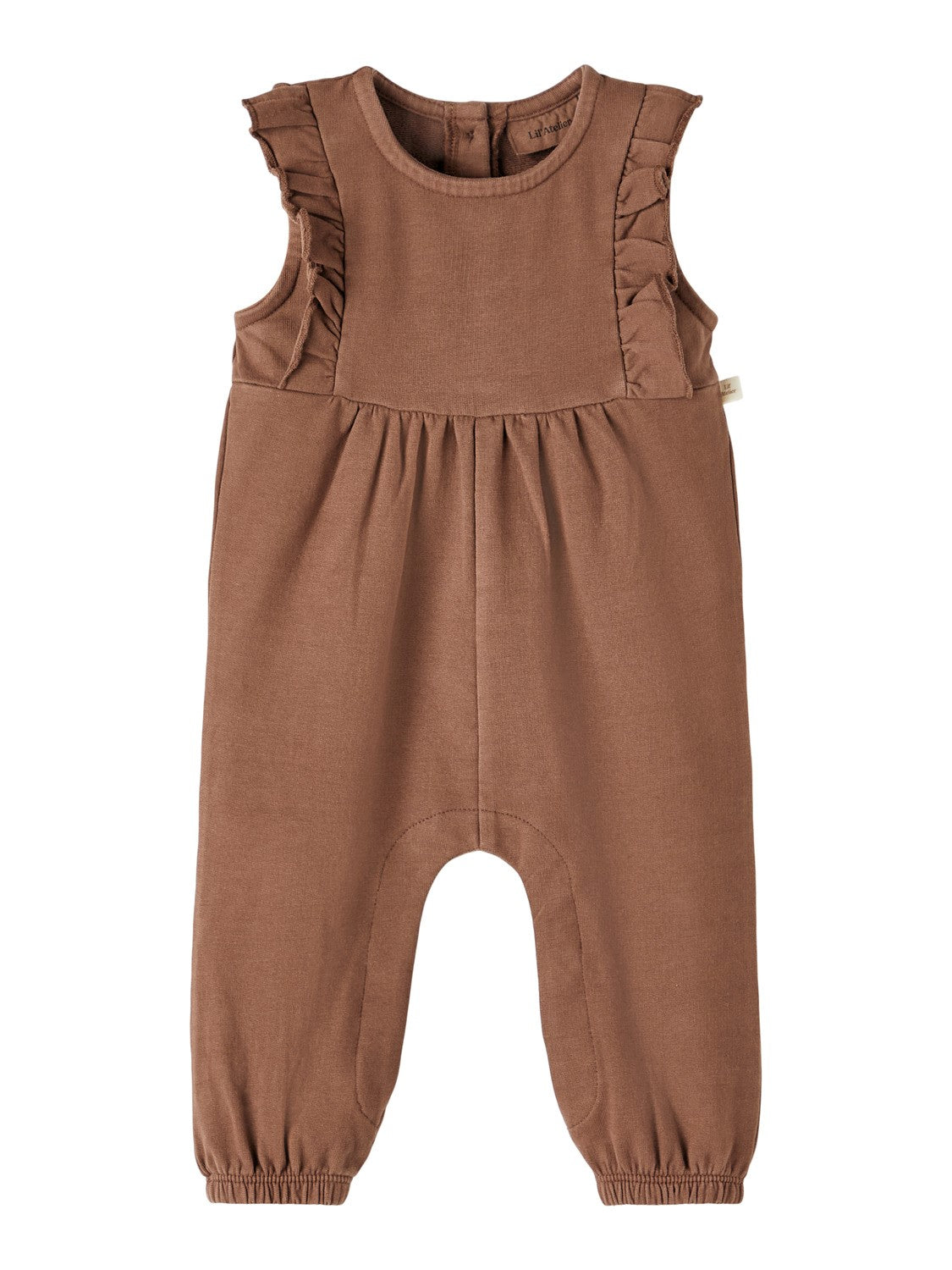 Lil Atelier Leslie Loose Sweat Overall - Rocky Road