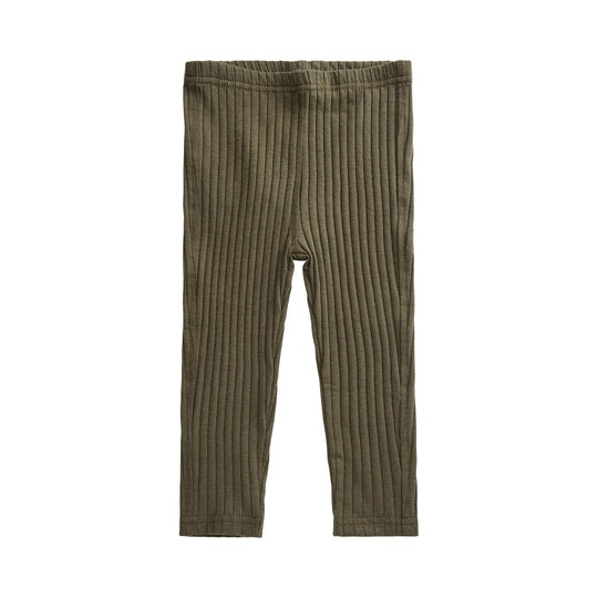 Petit By Sofie Schnoor Rib Pants - Army Green