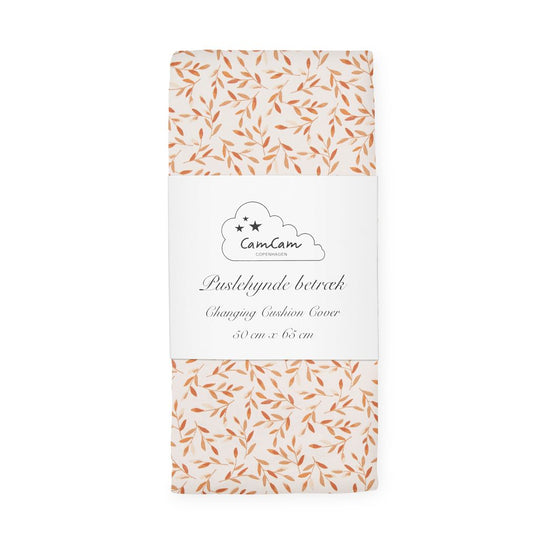 Puslehyndebetræk Caramel Leaves - Cam Cam Copenhagen