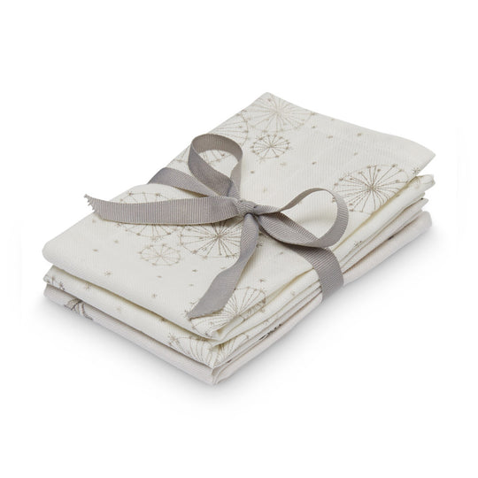 4 Vaskeklude Dandelion Natural & Fawn - Cam Cam Copenhagen