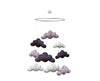 Gamcha Uro med skyer - Mørkelilla, lilla & hvid
