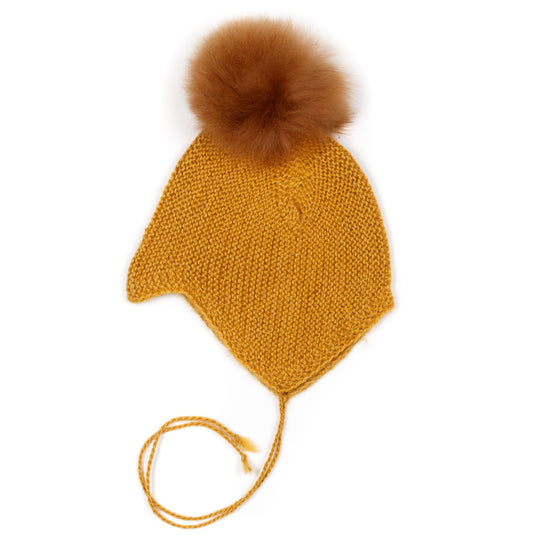 Huttelihut Bolivia Strikhue med Kvast Curry