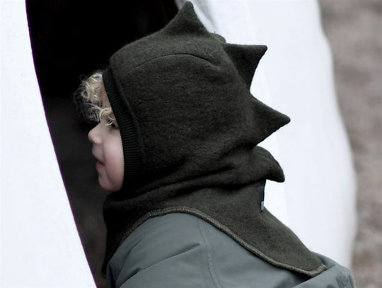 Huttelihut Dino Elefanthue - Grøn