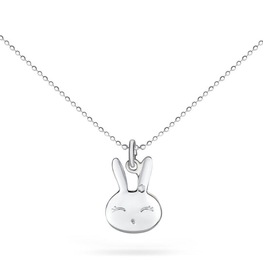 Halskæde med Kanin i Sølv