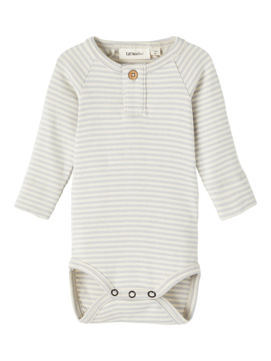 Lil Atelier Geo Slim Body - Harbor Mist / Stribet