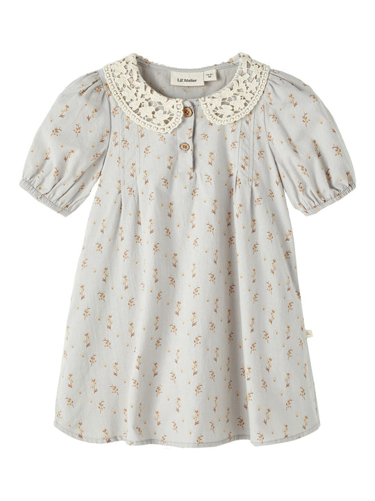 Lil Atelier Daisy Kjole- Harbor Mist