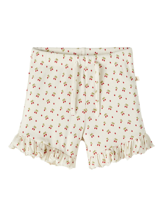 Lil Atelier Gago Shorts med Jordbær - Turtledove