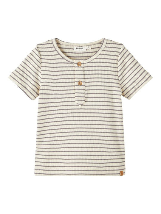 Lil Atelier Gago Slim Top - Frost Gray