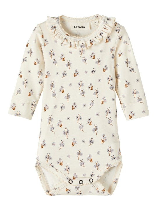 Lil Atelier Gaya Slim LS Body - Turtledove