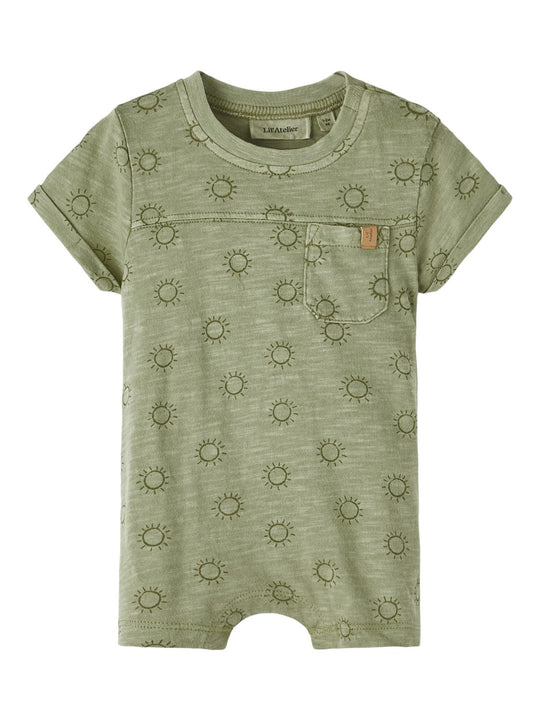 Lil Atelier Hektor SS Loose Suit - Sage