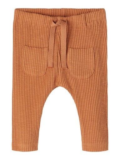 Lil Atelier Baby Bukser Rib Bran