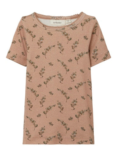 Lil Atelier Blomstret T-shirt Roebuck
