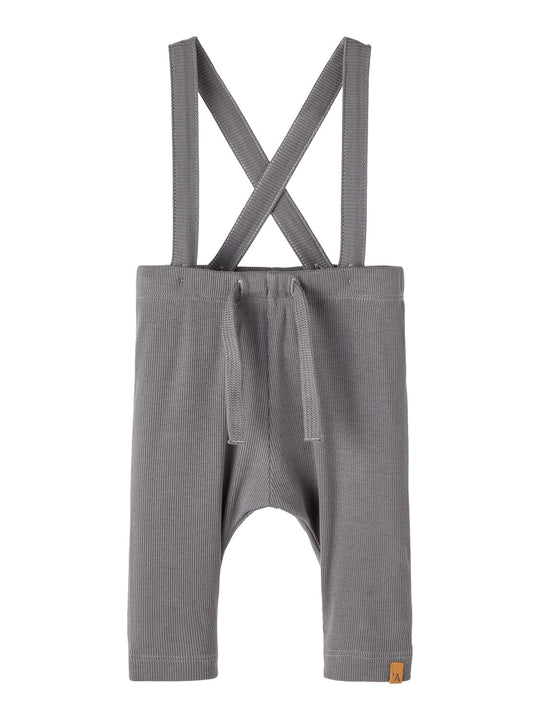 Lil Atelier Gago Loose Pants med Seler - Quiet Shade
