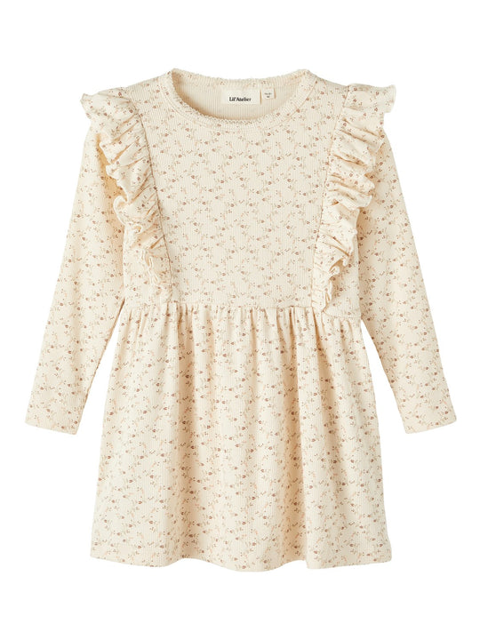 Lil Atelier Gago Dress - Whitecap grey