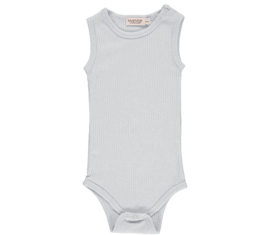 MarMar Rib Body Uden Ærmer Pale Blue