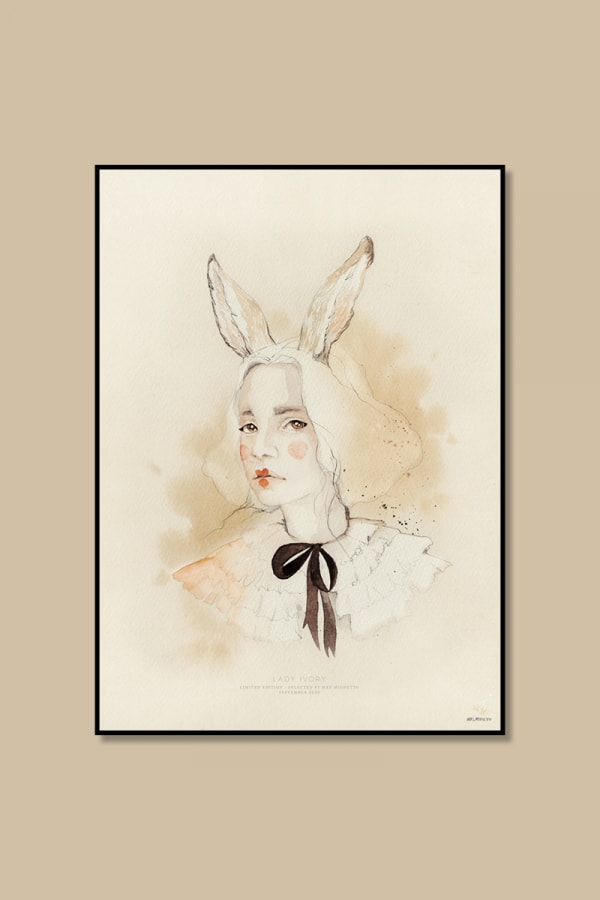 Lady Ivory Plakat 50x70 cm - Mrs. Mighetto