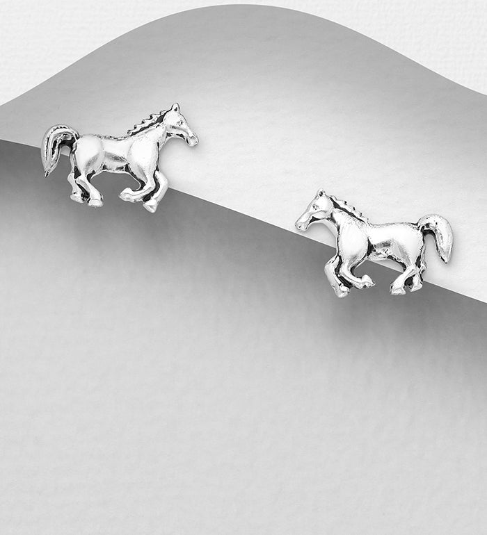 Heste Ørestikker i Sølv
