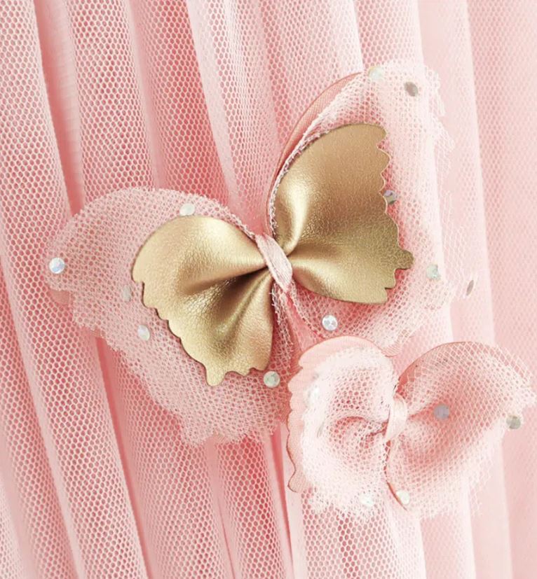 Spinkie Sengehimmel Butterfly - Light Pink