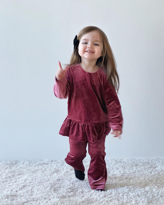 The New Siblings Velour Buks Mellow Mauve